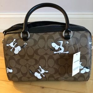 Coach Rowan Satchel - snoopy collection